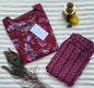 Maroon Floral Printed Kurta with Chevron Pants