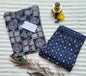 Navy Blue Block Print Kurta with Printed Pants