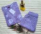 Lavender Floral Printed Kurta with Chevron Print Pants