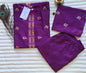 Elegant Purple Floral Embroidered Cotton Suit Set with Dupatta